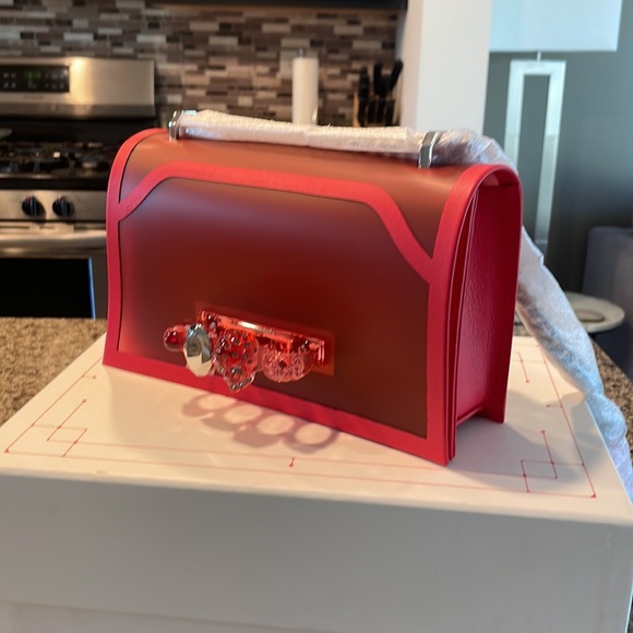 Alexander McQueen Handbags - Alexander McQueen Jeweled PVC Shoulder Bag